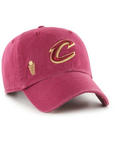 '47 Cleveland Cavaliers Confetti Undervisor Clean Up Adjustable Hat - Pink