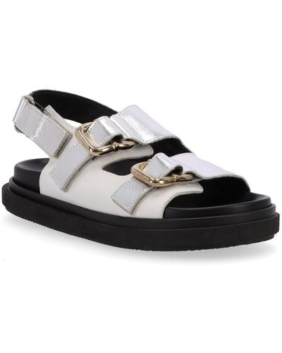 Alohas Harper Leather Sandals - Black