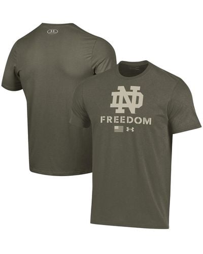 Under Armour Notre Dame Fighting Irish Freedom Performance T-shirt - Green