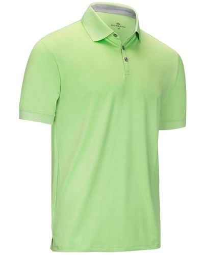 Mio Marino Designer Golf Polo Shirt - Green