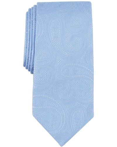 Michael Kors Rich Texture Paisley Tie - Blue