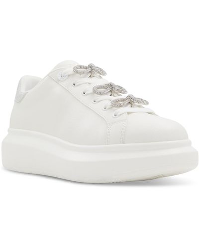 ALDO Merrick Embellished Lace-up Sneakers - White