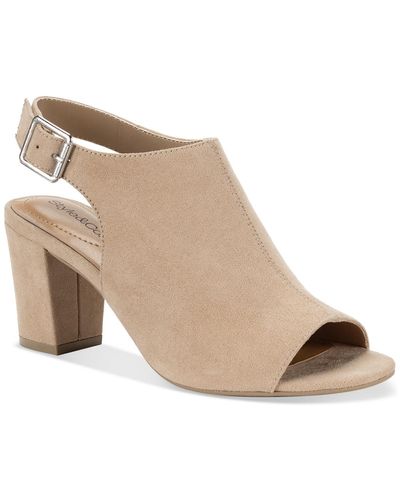 Style & Co. Pascaal Slingback Dress Shooties - Natural