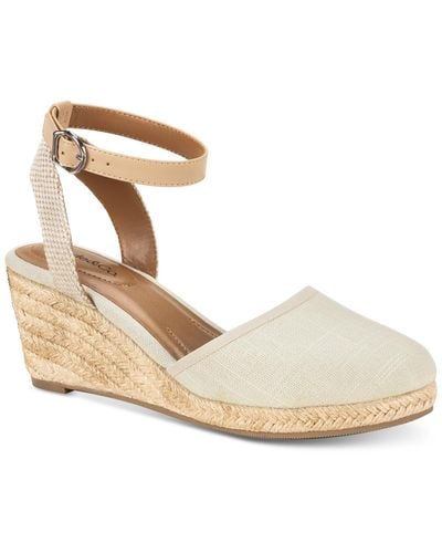Style & Co. Mailena Wedge Espadrille Sandals - Natural