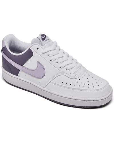 Nike Court Vision Low Next Nature Casual Sneakers From Finish Line - White