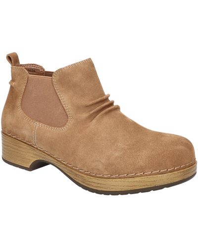Easy Street Sure Thing Slip Resistant Chelsea Boots - Brown