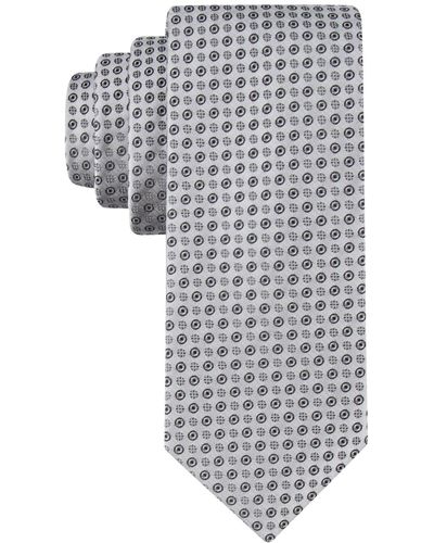 Calvin Klein Mini-bullseye Tie - Gray