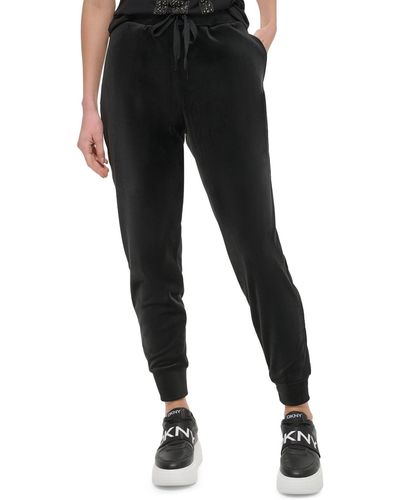 DKNY Women's Soft Ponte Knit High Rise Pull-On Pants - Macy's