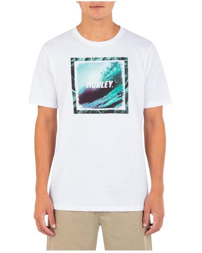 Hurley Everyday Wave Hello Short Sleeves T-shirt - White