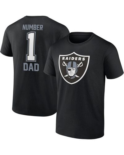 Fanatics Las Vegas Raiders Father's Day T-shirt - Black