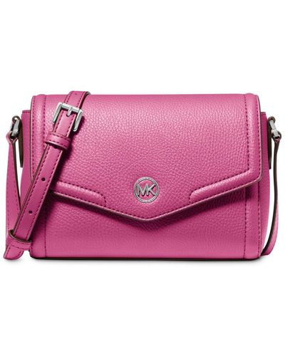 Leather crossbody bag Michael Kors Pink in Leather - 26073757