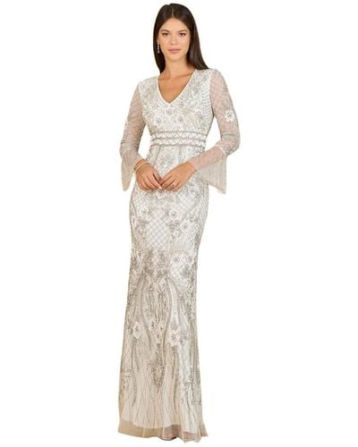 Lara Long Sleeve Ethereal Bridal Gown - White