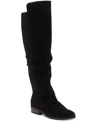 Lucky Brand Calypso Wide-calf Crop Over-the-knee Boots - Black