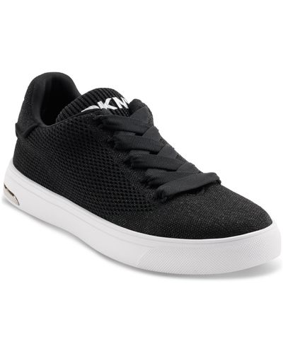 DKNY Abeni Lace-up Low-top Sneakers - Black