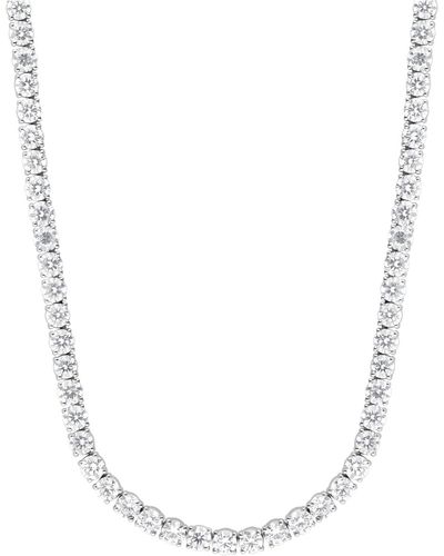 Badgley Mischka Lab Grown Diamond 18" Tennis Necklace (28-1/2 Ct. T.w.) In 14k White Gold
