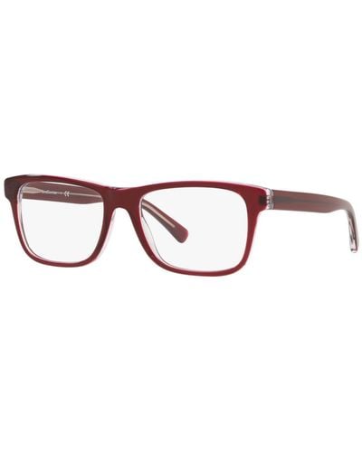 Lenscrafters Ec2002 Square Eyeglasses - Red