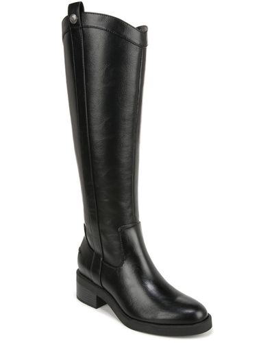 LifeStride Bridgett Faux Leather High Shaft Wide Calf Boots - Black