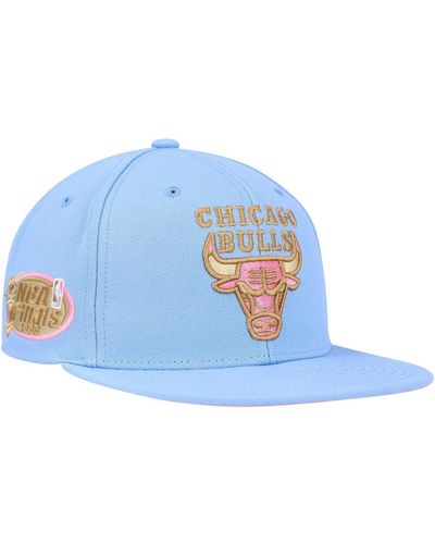 Mitchell & Ness Chicago Bulls Hardwood Classics Soul Pastel Snapback Hat - Blue