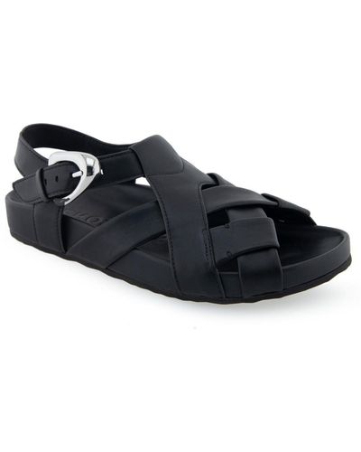 Aerosoles Leon Moulded Footbed Sandals - Black