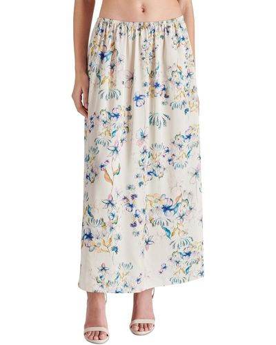 Steve Madden Noemi Floral-print Pull-on Skirt - Natural