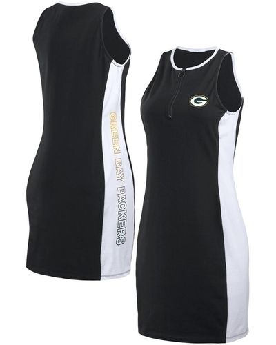 WEAR by Erin Andrews Green Bay Packers Bodyframing Tank Dress - Black