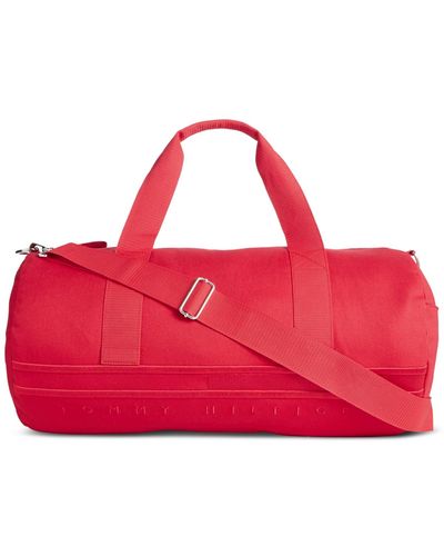 Tommy Hilfiger Gino Monochrome Duffle Bag - Red