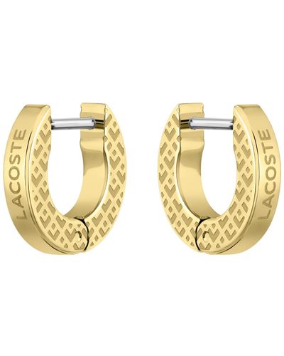 Lacoste Hoop Earrings - Metallic