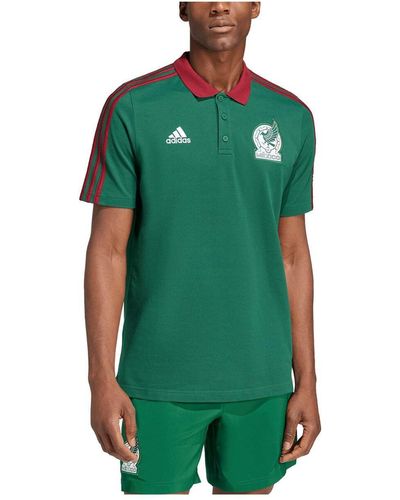 adidas Mexico National Team Dna Aeroready Polo Shirt - Green