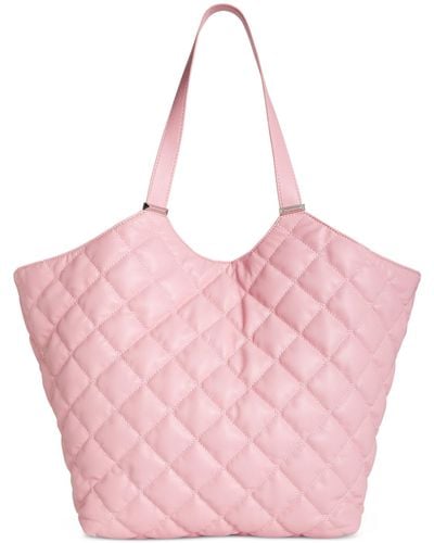 INC International Concepts Andria Quilted Extra Large Tote - Pink