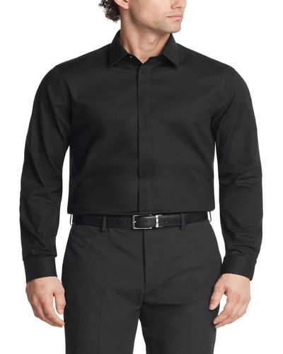 Calvin Klein Slim-fit Dress Shirt - Black