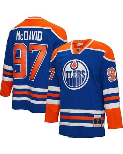 Mitchell & Ness Connor Mcdavid Edmonton Oilers 2015 Line Player Jersey - Blue