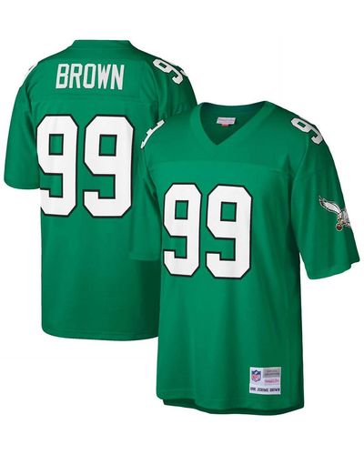Mitchell & Ness Jerome Brown Philadelphia Eagles Big And Tall 1990 Retired Player Replica Jersey - Green