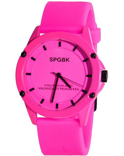 SPGBK WATCHES Forever Pink Silicone Strap Watch 44mm