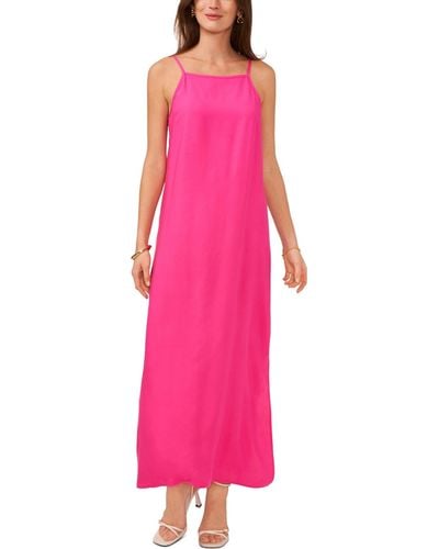 Vince Camuto Square-neck Sleeveless Maxi Dress - Pink