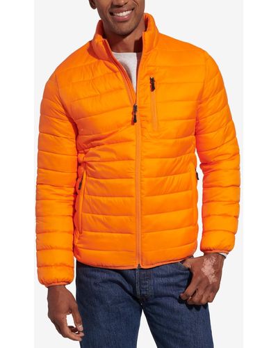 Club Room Quilted Packable Puffer Jacket - Red