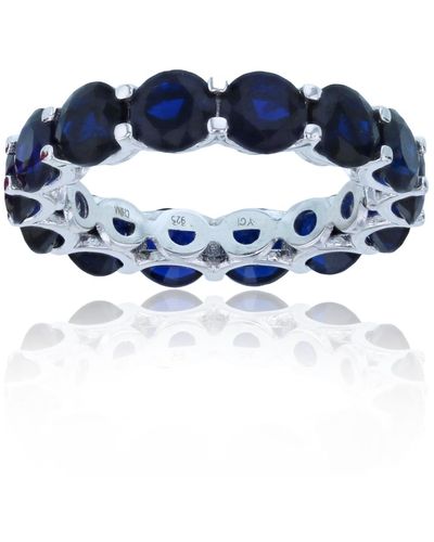 Macy's Lab Grown Spinel Eternity Band - Blue