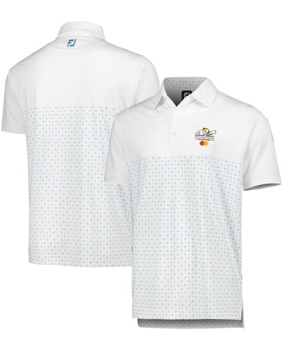 Footjoy Arnold Palmer Invitational Engineered Foulard Lisle Polo Shirt - White