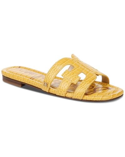 Sam Edelman Bay Slip-on Flat Sandals - Yellow