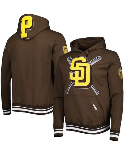 Pro Standard San Diego Padres Mash Up Logo Pullover Hoodie - Brown