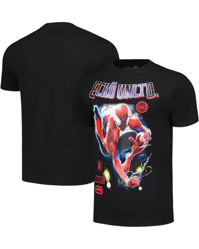 Ecko' Unltd And Ecko Unlimited Spider-man Sensational T-shirt - Black