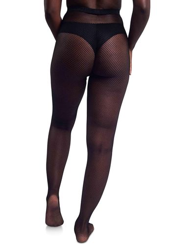 Nude Barre Fishnet Tights - Pink