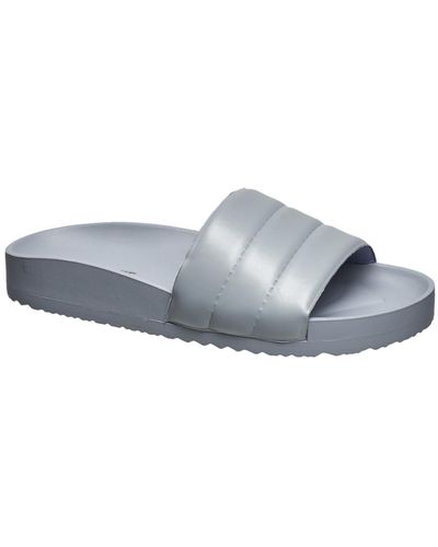 French Connection Puffer Slides - Gray