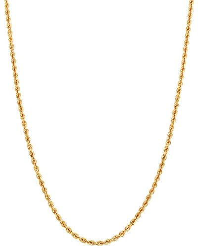 Macy's Rope Link 24" Chain Necklace In 14k Gold - Metallic