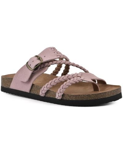 White Mountain Hayleigh Footbed Sandals - Brown