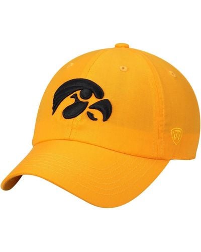 Top Of The World Iowa Hawkeyes Primary Logo Staple Adjustable Hat - Yellow