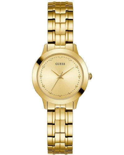 Guess Women's Gold-tone Stainless Steel Bracelet Watch 30mm - Metallic