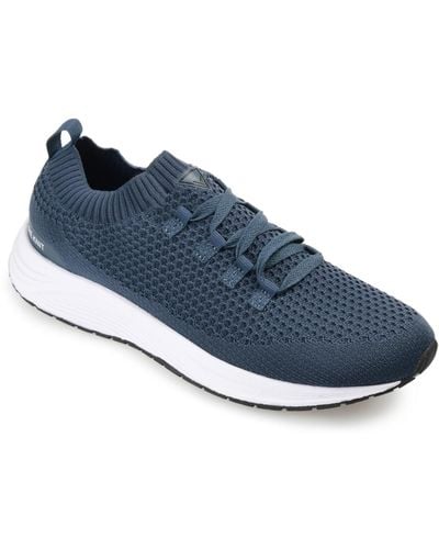 Vance Co. Rowe Casual Knit Walking Sneakers - Blue
