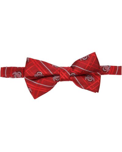 Eagles Wings Scarlet Ohio State Buckeyes Oxford Bow Tie - Red