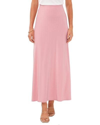 Vince Camuto Smooth Pull-on Maxi Skirt - Pink