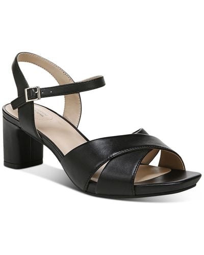 Giani Bernini Zummaa Memory Foam Block Heel Dress Sandals - Black